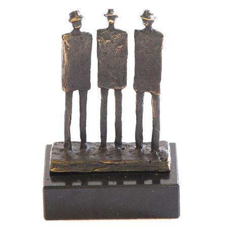 Bronzen beeld 'De Drie Heren'
