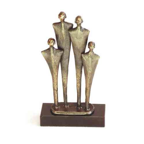 Bronzen beeld 'Het gezin'