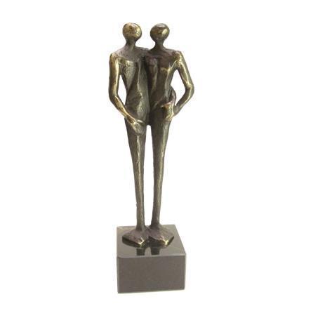 Sculpture en bronze "Le duo".