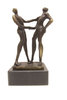 Escultura de bronce "Buena cooperación"