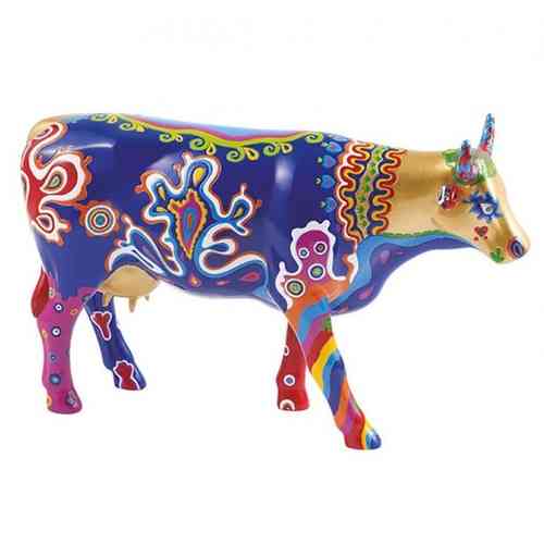Deco object CowParade art cow 'Beauty Cow'
