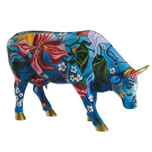 Objeto decorativo CowParade Vaca de arte 'Birtha'