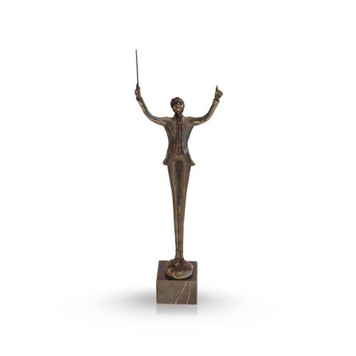 Escultura de bronce "El conductor"