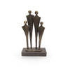 Escultura de bronce 'Familia con dos niños'
