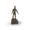 Sculpture en bronze "La star du foot".