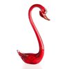 Glazen Deco 'Red Swan'