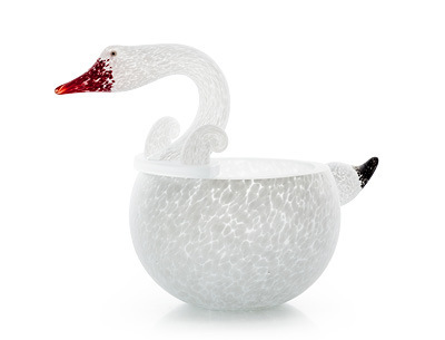 Borowski Glass bowl Swan 'Cygnet Bowl'