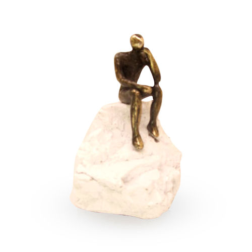 Bronzeskulptur 'Der Denker'