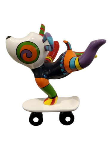 Objeto de arte Perro patinador 'Peter' de Didi Diaz