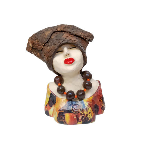 Deko-Objekt 'Madame Chique' Bronze von Jeannie Hoovers