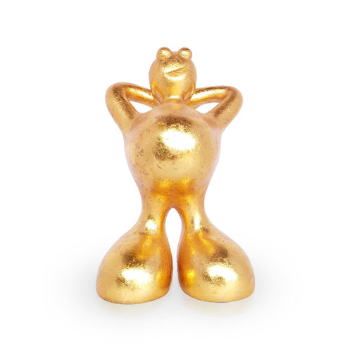 Art Object 'The Relaxed Manager' Gold by Niloc Pagen