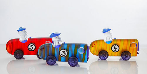 Art deco Glass object Borowski 'Racer' Sports car