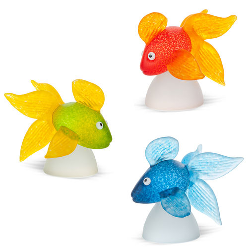 Borowski Glass decorative colorful Art Fish 'Oranda'