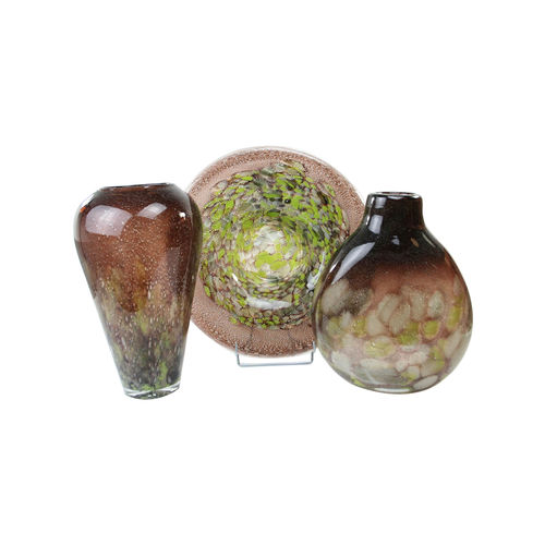 Vases en verre brun 'Nature'