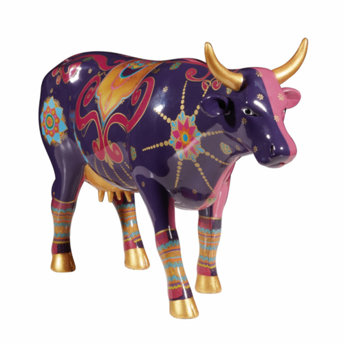 art object CowParade cow 'New Delhi