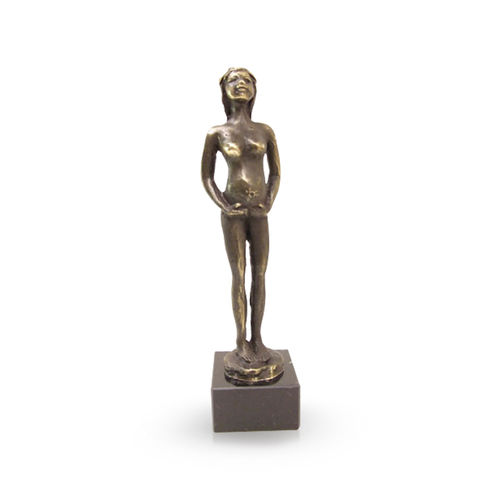 Sculpture en bronze "Attente".