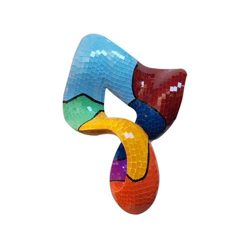 Mosaic Decoration sculpture 'Passion' Multi color